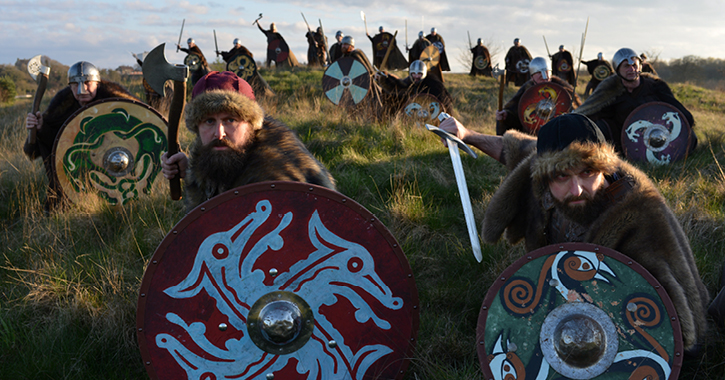 The Vikings are invading Kynren, County Durham.